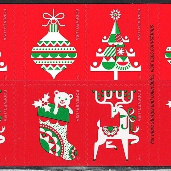 Mint US Holiday Delights Booklet Pane of 20 stamps 205665299378 - Picture 3 of 3